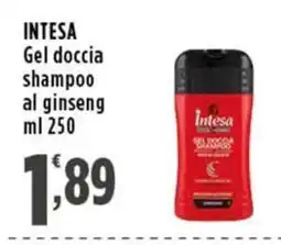 Rossotono Carrefour Intesa gel doccia shampoo al ginseng offerta