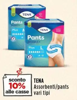 Rossotono Carrefour TENA Assorbenti/pants offerta