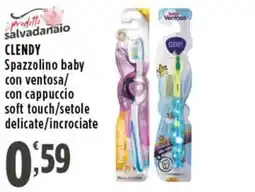 Rossotono Carrefour Clendy spazzolino baby offerta