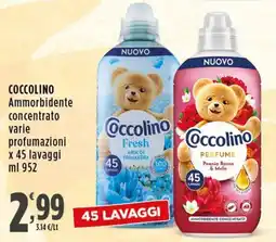Rossotono Carrefour Coccolino Ammorbidente concentrato offerta