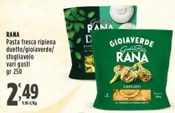 Rossotono Carrefour Gioiaverde Rana Pasta fresca ripiena offerta