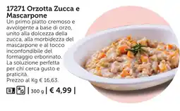 Bofrost Orzotta Zucca e Mascarpone offerta