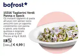 Bofrost bofrost* Taglierini Verdi Panna e Speck offerta