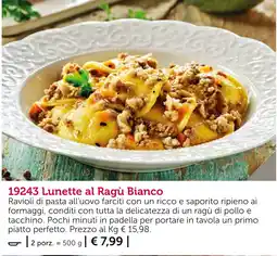 Bofrost Lunette al Ragù Bianco offerta