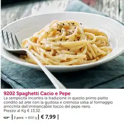 Bofrost Spaghetti Cacio e Pepe offerta