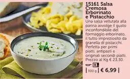 Bofrost Salsa Cremosa Erborinato e Pistacchio offerta