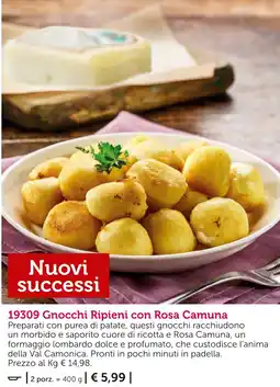 Bofrost Gnocchi Ripieni con Rosa Camuna offerta
