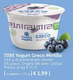 Bofrost Yogurt Greco Mirtillo offerta