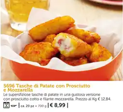 Bofrost Tasche di Patate con Prosciutto e Mozzarella offerta