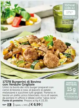 Bofrost Burgerini di Bovino con Verdure Grigliate offerta