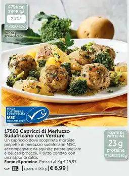 Bofrost Capricci di Merluzzo Sudafricano con Verdure offerta