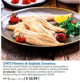 Bofrost Filettini di Sogliola Oceanica offerta