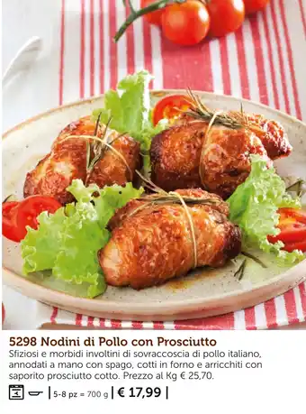 Nodini di Pollo con Prosciutto