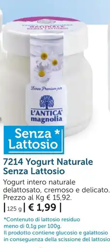 Bofrost Yogurt Naturale Senza Lattosio L'Antica Magnolia offerta