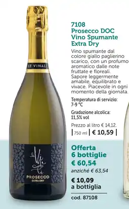Bofrost Prosecco DOC Vino Spumante Extra Dry offerta