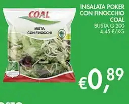 Superstore Coal Insalata poker con finocchio Coal offerta
