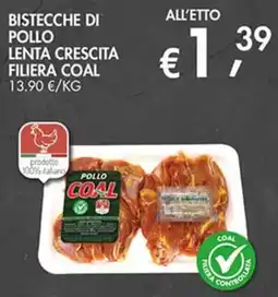 Superstore Coal Pollo bistecche di lenta crescita filiera coal offerta