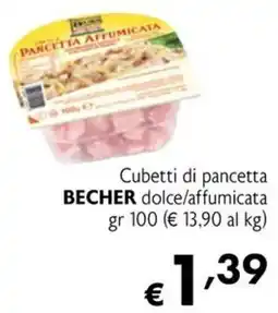 Maxi Family Cubetti di pancetta BECHER dolce/affumicata offerta