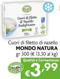 Maxi Family Cuori di filetto di nasello MONDO NATURA offerta