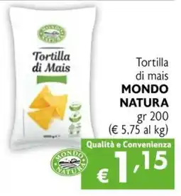 Maxi Family Tortilla di Mais MONDO NATURA offerta