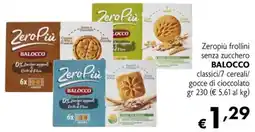 Maxi Family Zeropiù frollini senza zucchero BALOCCO offerta