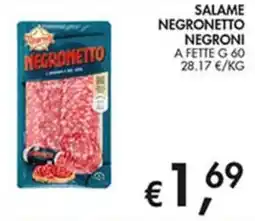 Superstore Coal Salame Negronetto offerta