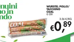 Superstore Coal Wurstel pollo e tacchino Coal offerta