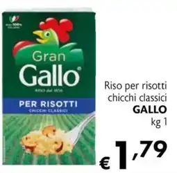 Maxi Family Riso per risotti chicchi classici Gallo offerta