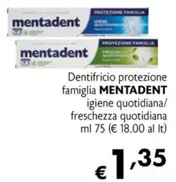 Maxi Family Dentifricio protezione famiglia MENTADENT offerta