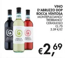 Superstore Coal Vino d'Abruzzo Dop Rocca Ventosa offerta