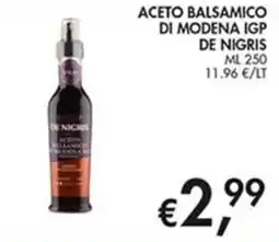 Superstore Coal Aceto balsamico di Modena IGP De Nigris offerta