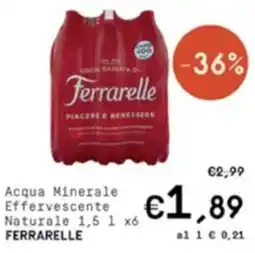 Borello Supermercati Acqua Minerale Effervescente Naturale Ferrarelle offerta