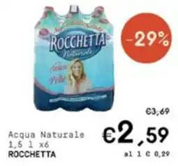 Borello Supermercati Acqua Naturale Rocchetta offerta