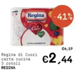 Borello Supermercati Regina di Cuori carta cucina offerta