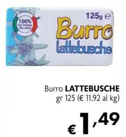 Maxi Supermercati Burro Lattebusche offerta