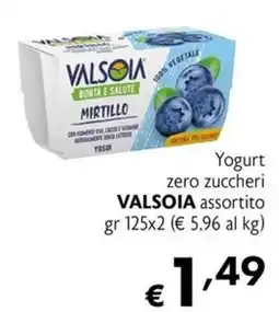 Maxi Supermercati Yogurt zero zuccheri VALSOIA assortito offerta