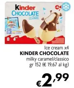 Maxi Supermercati Kinder Chocolate ice cream offerta