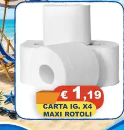 Magazzini del Risparmio Carta ig. maxi rotoli offerta