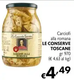 Maxi Supermercati Carciofi alla romana LE CONSERVE TOSCANE offerta