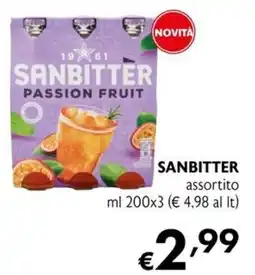 Maxi Supermercati Sanbitter passion fruit offerta