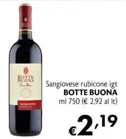 Maxi Supermercati Sangiovese rubicone igt Botte Buona offerta
