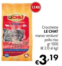Maxi Supermercati Crocchette Le Chat manzo verdure/pollo riso offerta