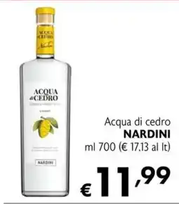 Maxi Supermercati Acqua di cedro Nardini offerta