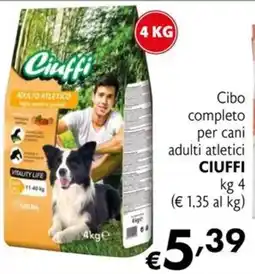 Maxi Supermercati Cibo completo per cani adulti atletici CIUFFI offerta