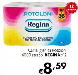 Maxi Supermercati Carta igienica Rotoloni REGINA offerta