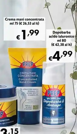 Maxi Supermercati Crema mani concentrata PREP offerta