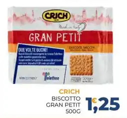 Moderna Crich biscotto gran petit offerta