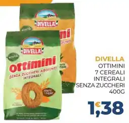 Moderna Divella ottimini 7 cereali integrali senza zuccheri offerta