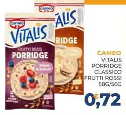 Moderna Cameo Vitalis Porridge Classico Frutti Rossi offerta