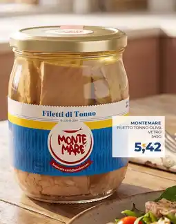 Moderna Monte Mare Filetti di Tonno Oliva Vetro offerta